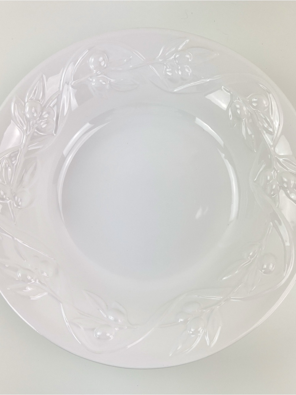 I Patrizi Williams Sonoma 15” Pasta Serving Bowl Olive Motif Made In Italy-READ